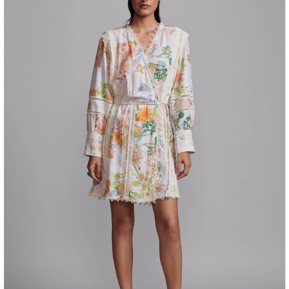 Elegant Floral Long Sleeve Dress